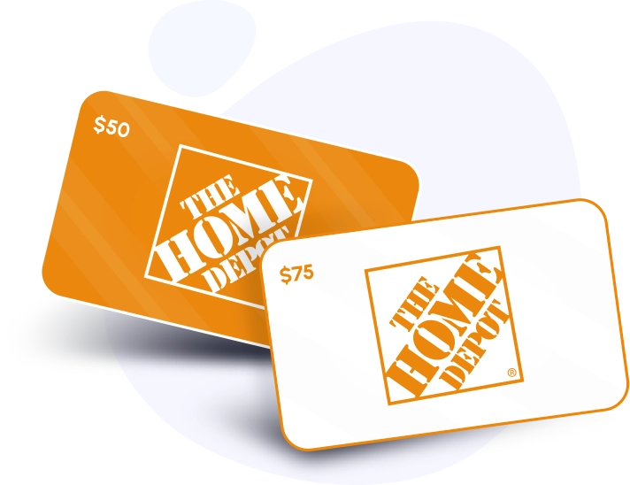 $50 HOME DEPOT Gift Card